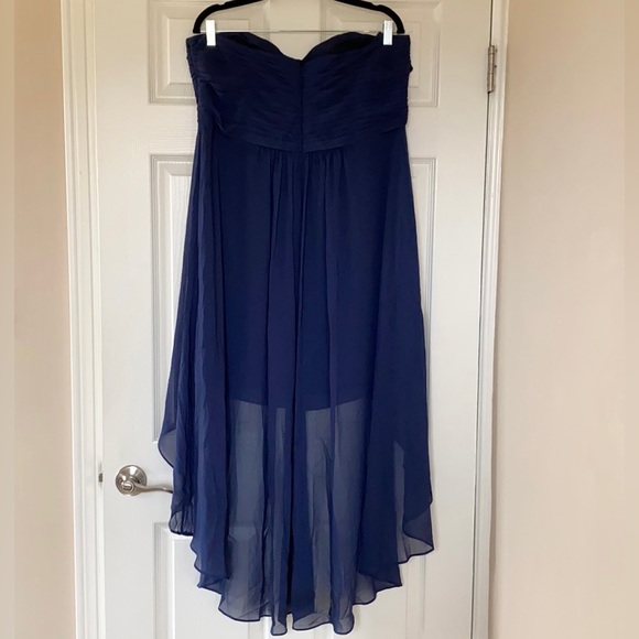 NWT David’s Bridal Strapless High-Low Dress - Picture 14 of 16